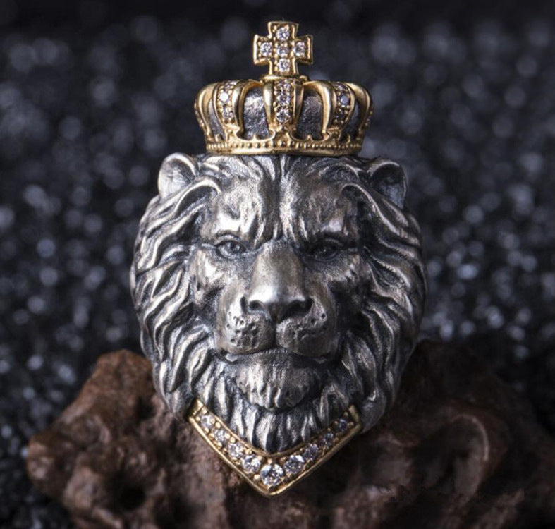 Anillo de león vintage