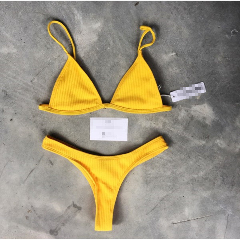 Split swimwear Women Two Piece Swimsuit Beach Vacation Summer