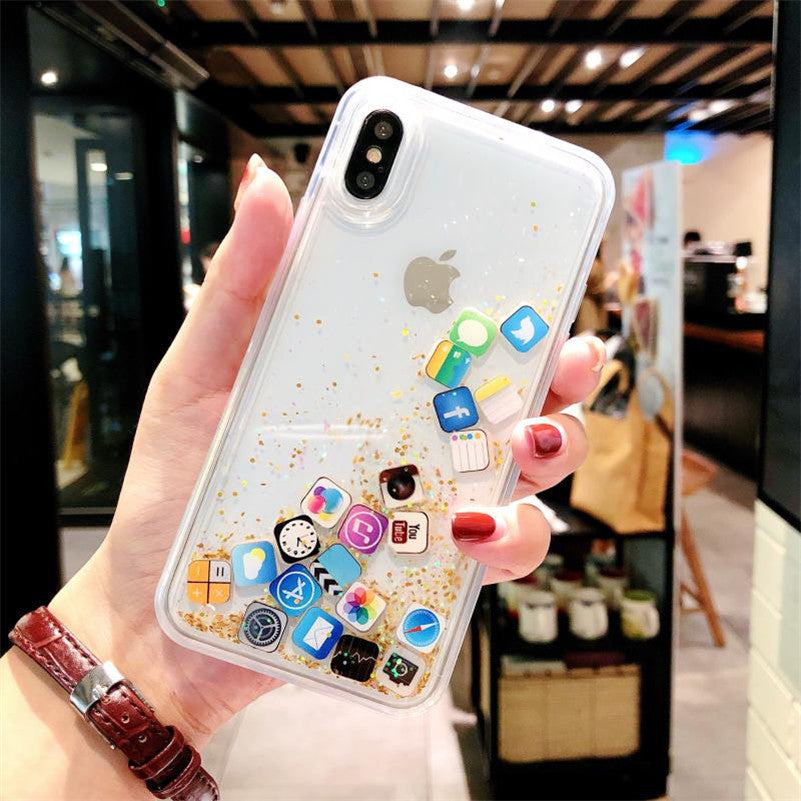 Funda para móvil brillante