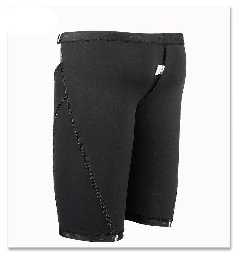 Traje de baño tipo bóxer de cinco puntos para hombre con diseño de piel de tiburón