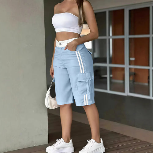 Casual European And American-style Womens High-waisted Pants