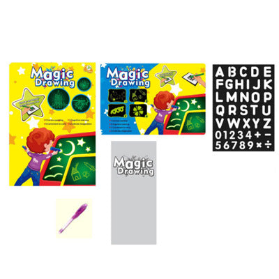 Tablero de dibujo educativo 3D con 8 efectos de luz y rompecabezas