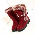 Botas de suela gruesa y piel afelpada