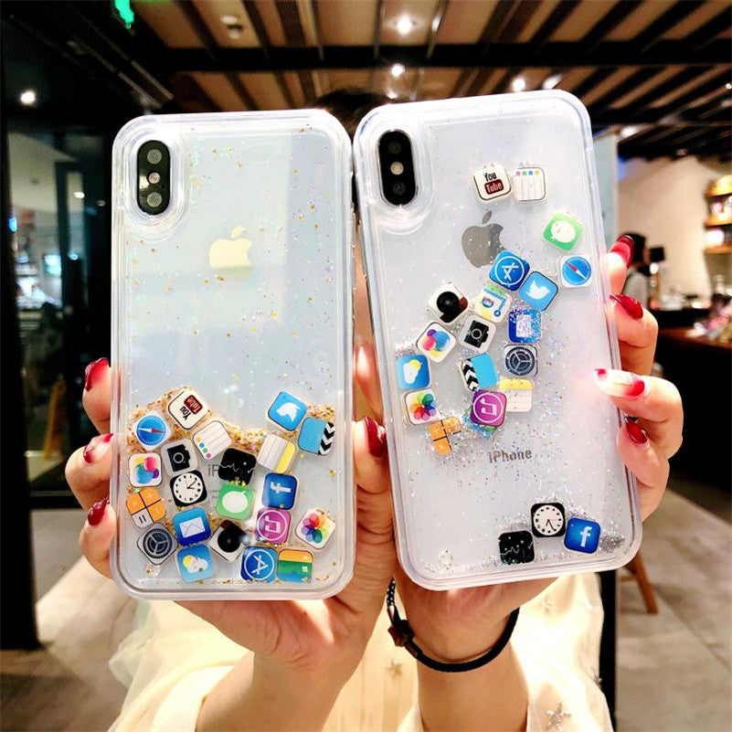 Funda para móvil brillante