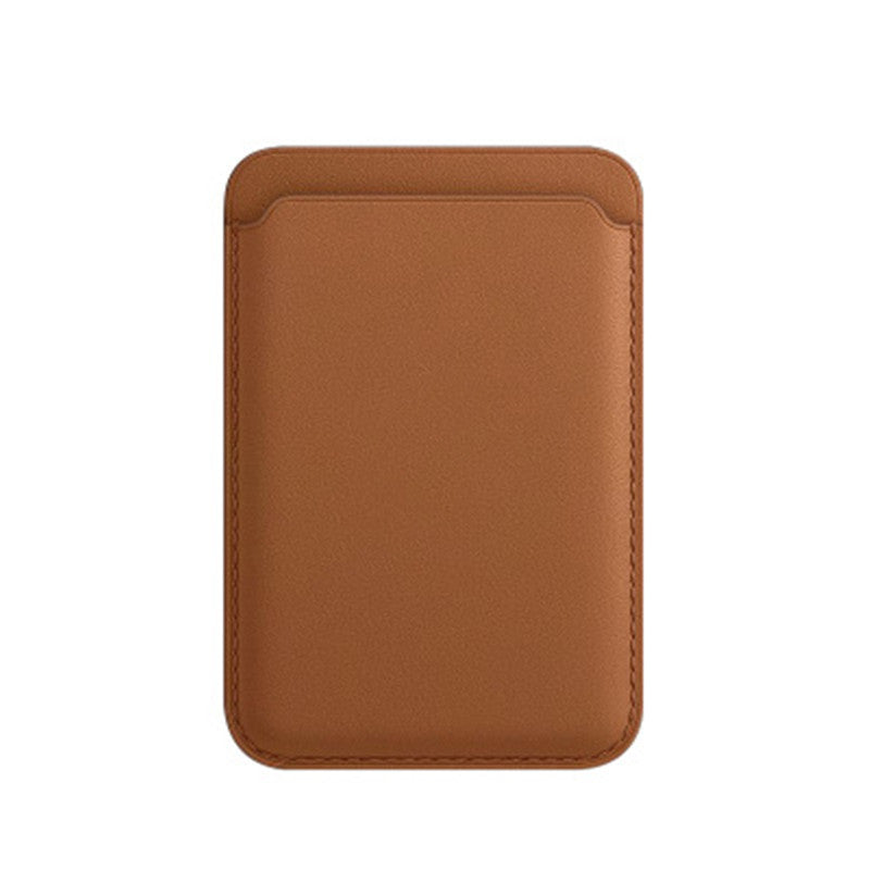 Compatible con Apple, funda protectora de cuero con bolsa para tarjeta magnética