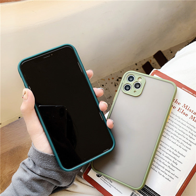 Funda de teléfono transparente esmerilada