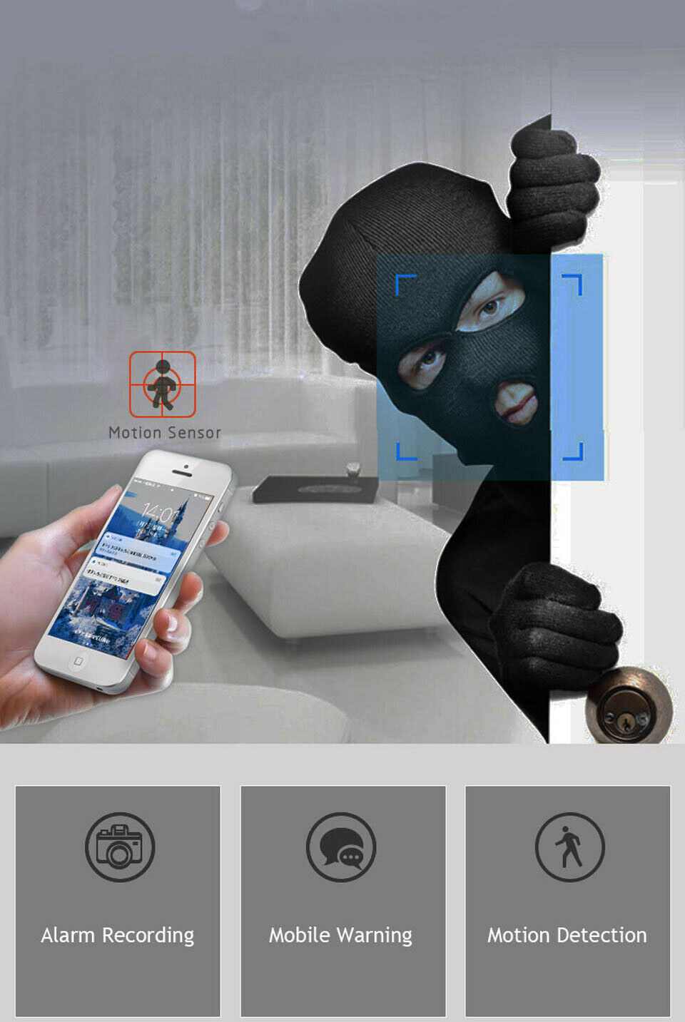 Cámara IP CCTV inalámbrica WiFi, monitor de seguridad para el hogar