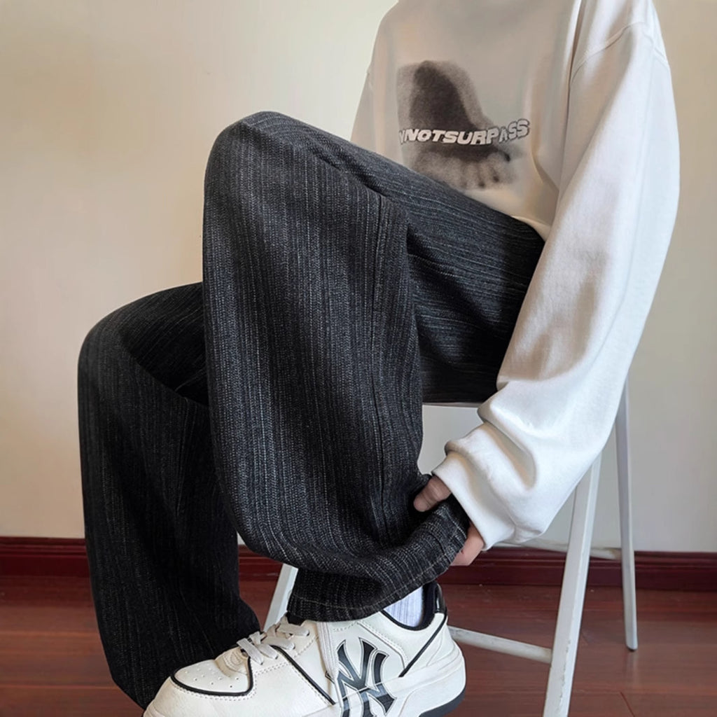 Men's Fashionable Plus-Size Loose Casual Trousers
