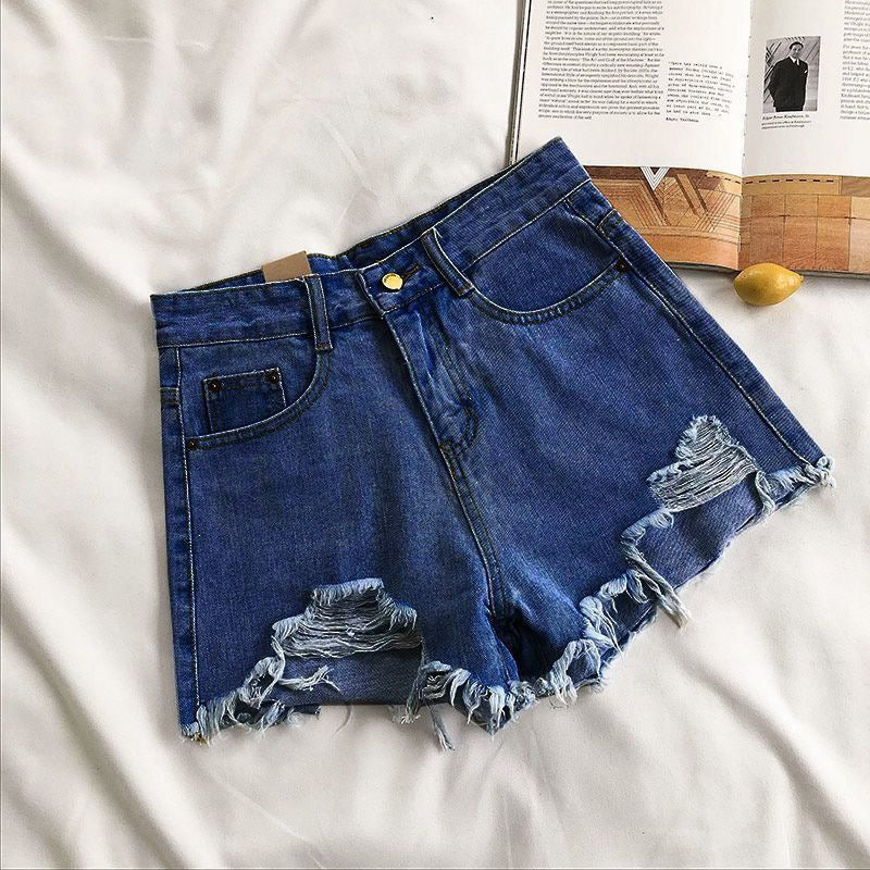 Pantalones cortos de mezclilla Spicy Girl, estilo adelgazante de cintura alta