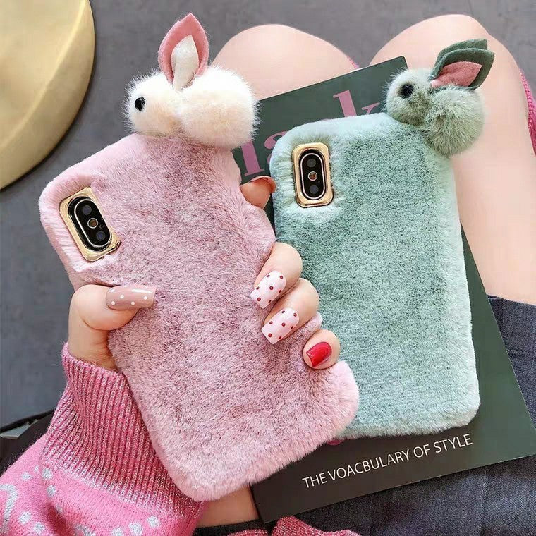 Funda de teléfono peluda