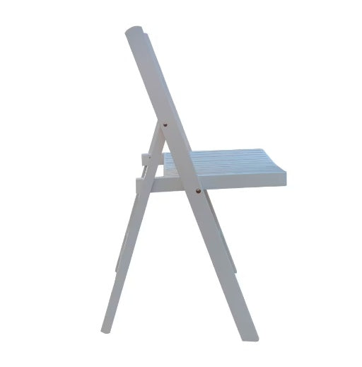 Sillas plegables de madera con listones para eventos especiales