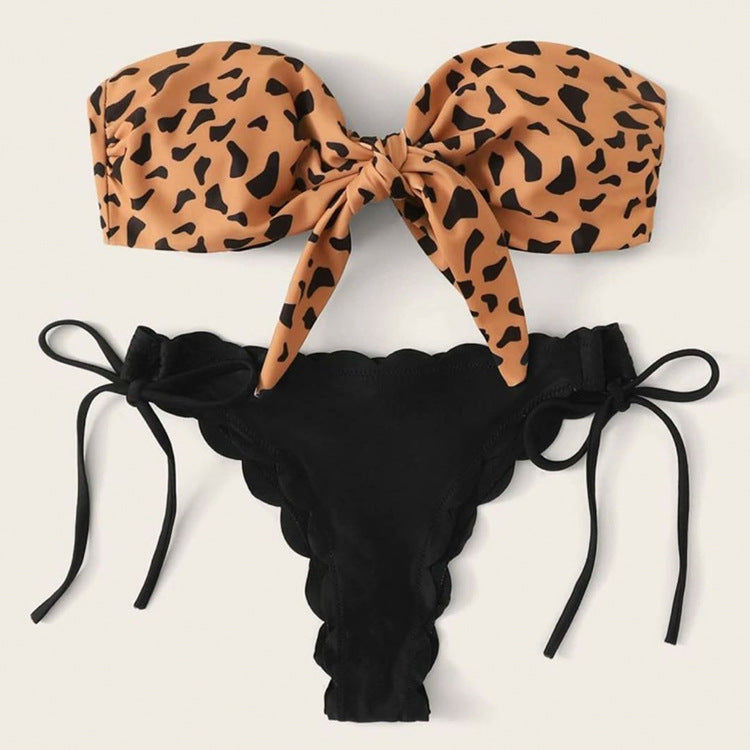 Women's split swimwear Women Two Piece Swimsuit Beach Vacation Summer