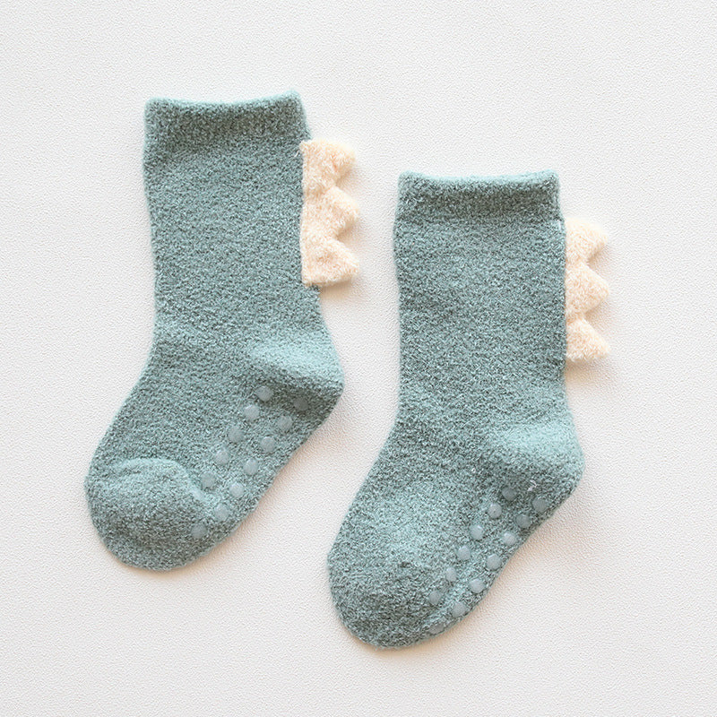 Calcetines gruesos de coral polar para bebés, perfectos para otoño e invierno.