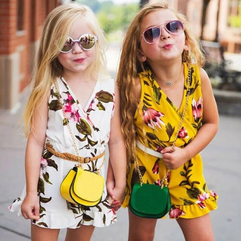 Ropa de verano para niñas y bebés con estampado floral