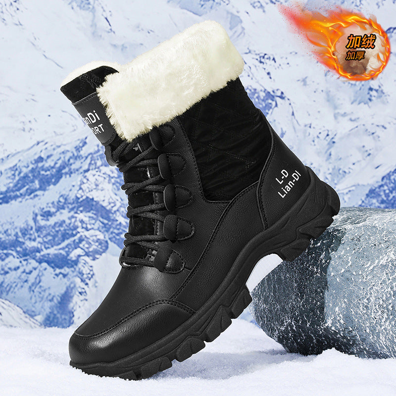 Nuevas botas de estilo británico con forro polar para hombre