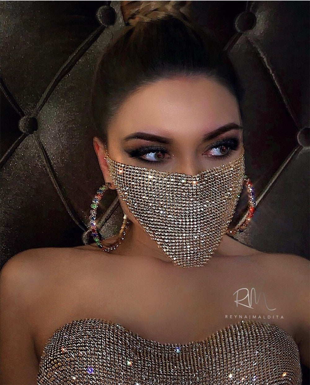 Explosive Metal  Jewelry Mask