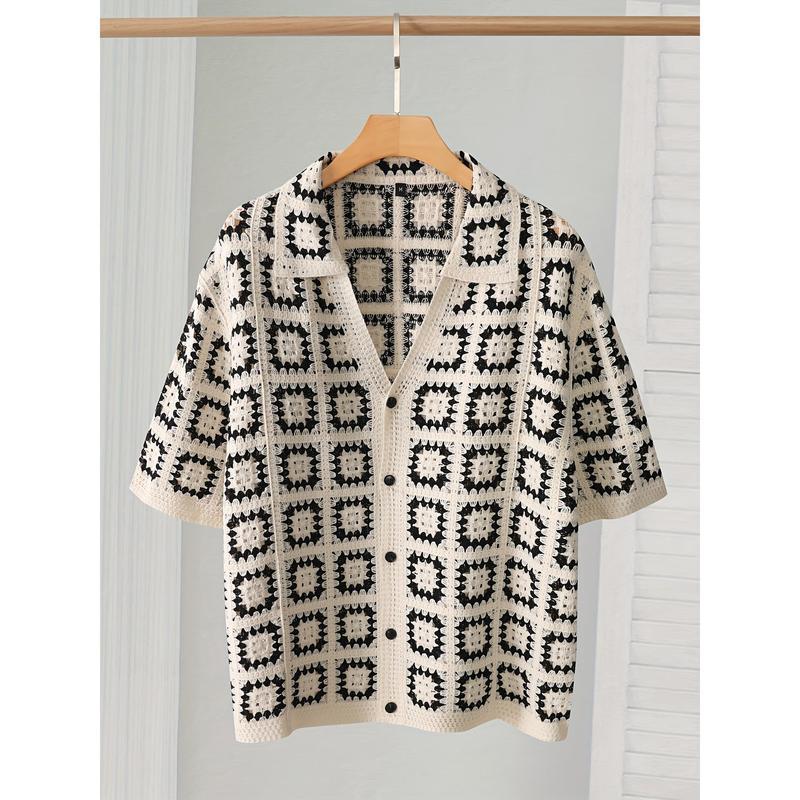 American-style Vintage Knit Sweater Men