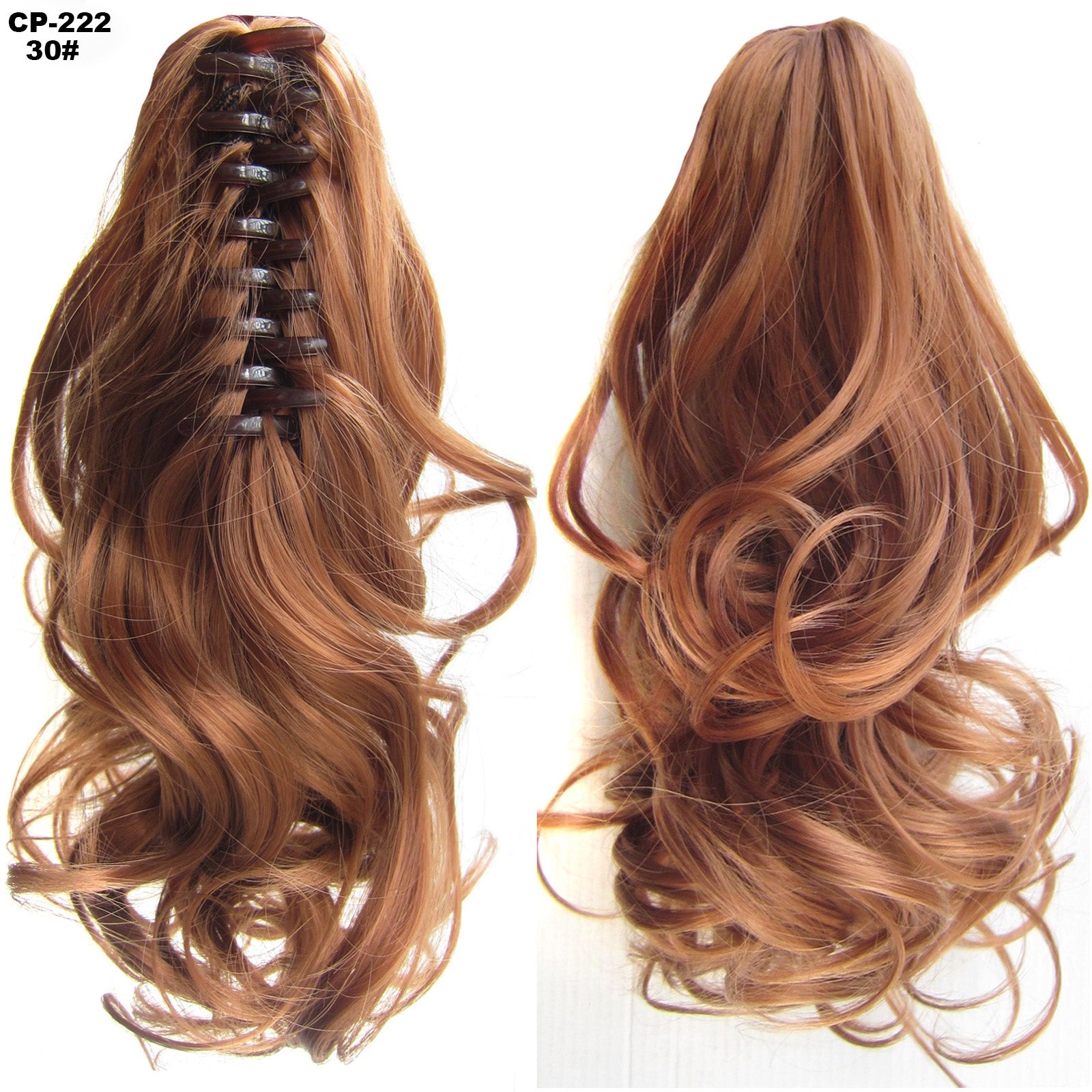Cola de caballo ondulada larga, envuelta alrededor de la cola de caballo, con clip, tocado, postizo gris, extensiones naturales