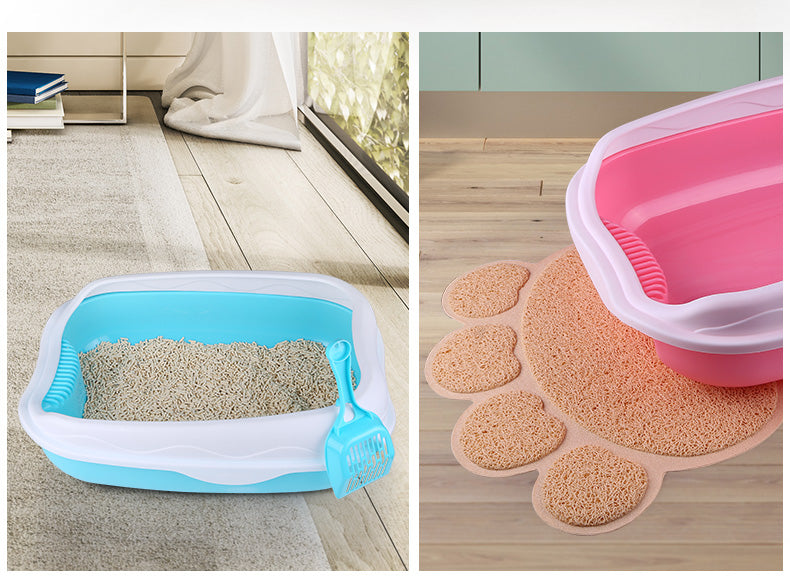 Inodoro semicerrado para gatos, grueso y resistente a salpicaduras
