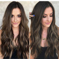 Señoras con cabello largo, rizado y ondulado