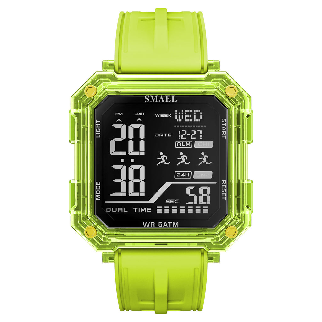 Casual Fashionable Stopwatch Alarm Sports Watch For Students