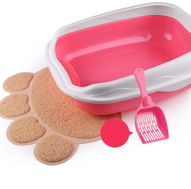 Inodoro semicerrado para gatos, grueso y resistente a salpicaduras