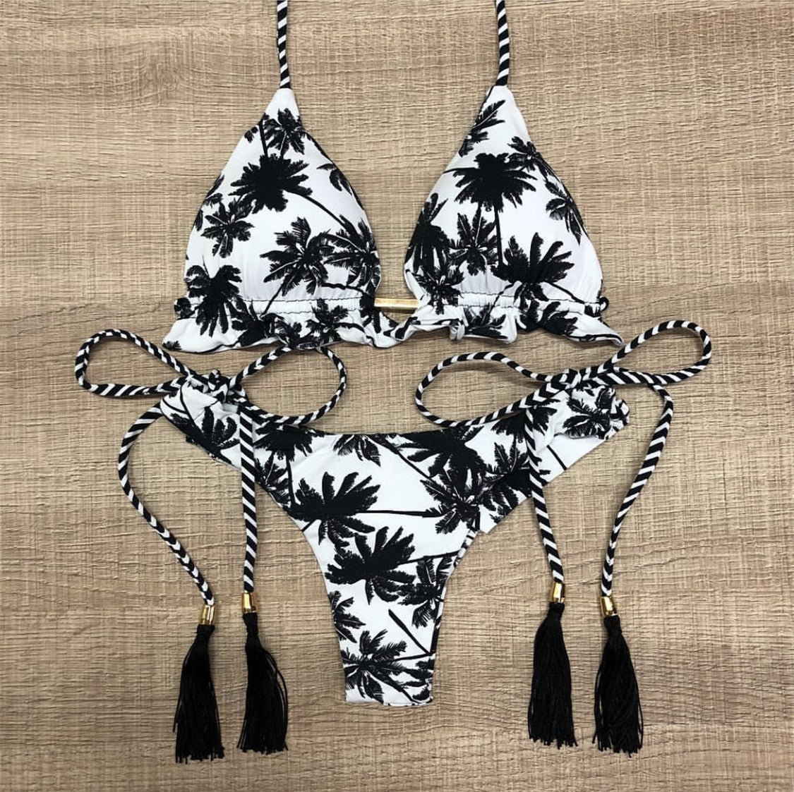 Floral Print Bikini Set Women Two Piece Swimsuit Tropical Beach