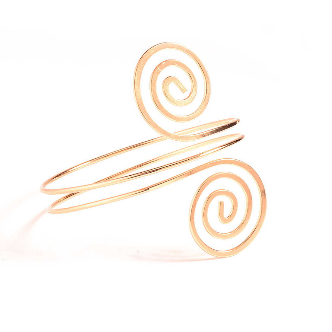 Gold & Silver Arm Cuff Bracelet – Women's Upper Arm Ring