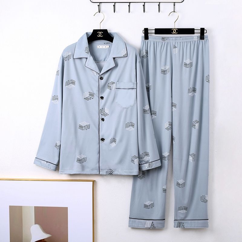 Pijama minimalista de manga larga para hombre