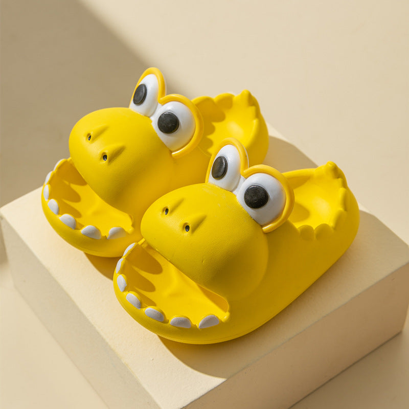 Zapatillas de dinosaurio para niños, venta al por mayor, sandalias de EVA con dibujos animados de verano para padres e hijos, para exteriores, para el hogar, para mujeres, hombres y niños, lindas zapatillas para bebés.