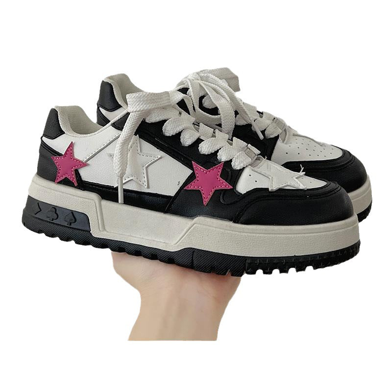 Zapatillas bajas versátiles de alta gama con punta redonda de estilo coreano para mujer