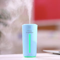 Mini humidificador de aire USB ultrasónico para coche, difusor de aroma eléctrico de aceites esenciales, taza con luces LED de 7 colores.