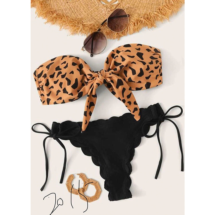 Women's split swimwear Women Two Piece Swimsuit Beach Vacation Summer