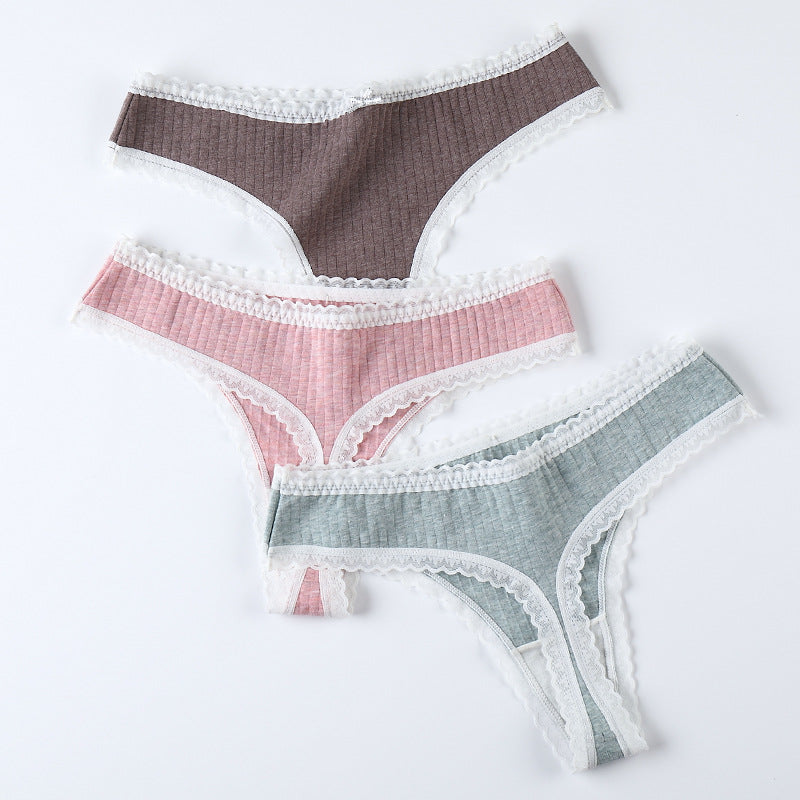 Cotton antibacterial Thongs Women Casual Fashion Everyday Streetwear