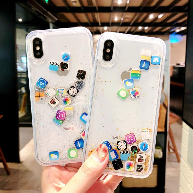 Funda para móvil brillante
