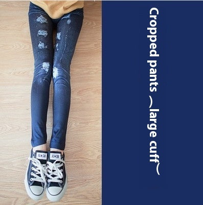 Leggings Stretch Slim-fit Outerwear