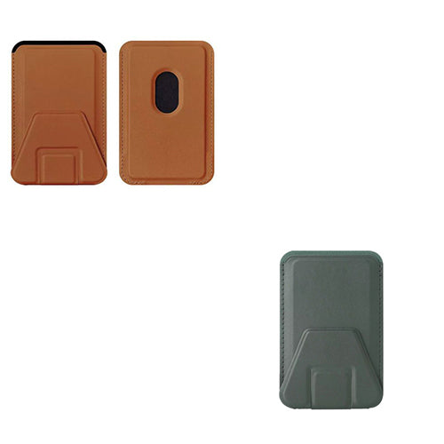Soporte para teléfono móvil, tarjetero, tarjetero plegable, adhesivo para tarjetas, tarjetero magnético multifuncional.