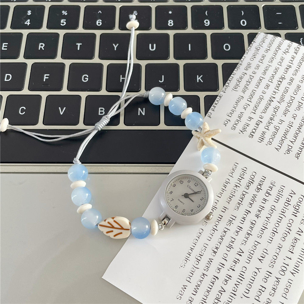 Reloj de cuentas dulce, impopular y de nicho creativo, estilo Ins, apariencia alta