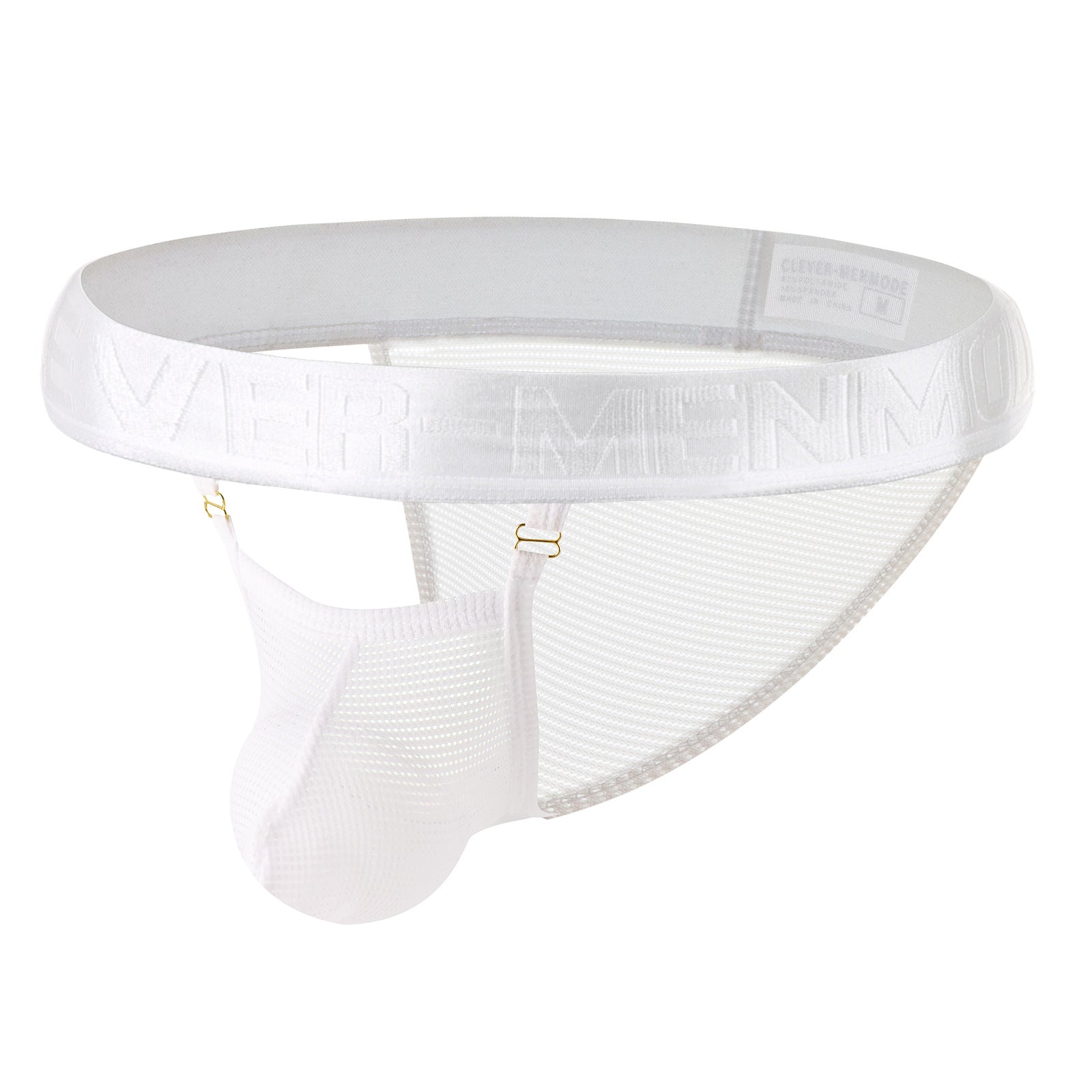 Calzoncillos de malla ultrafinos para hombre con cintura ancha y ajuste semi-ajustado.