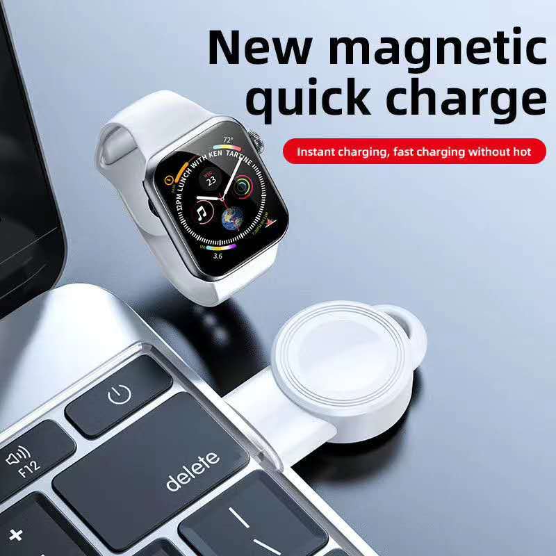 Cargador inalámbrico USB portátil para reloj de carga rápida