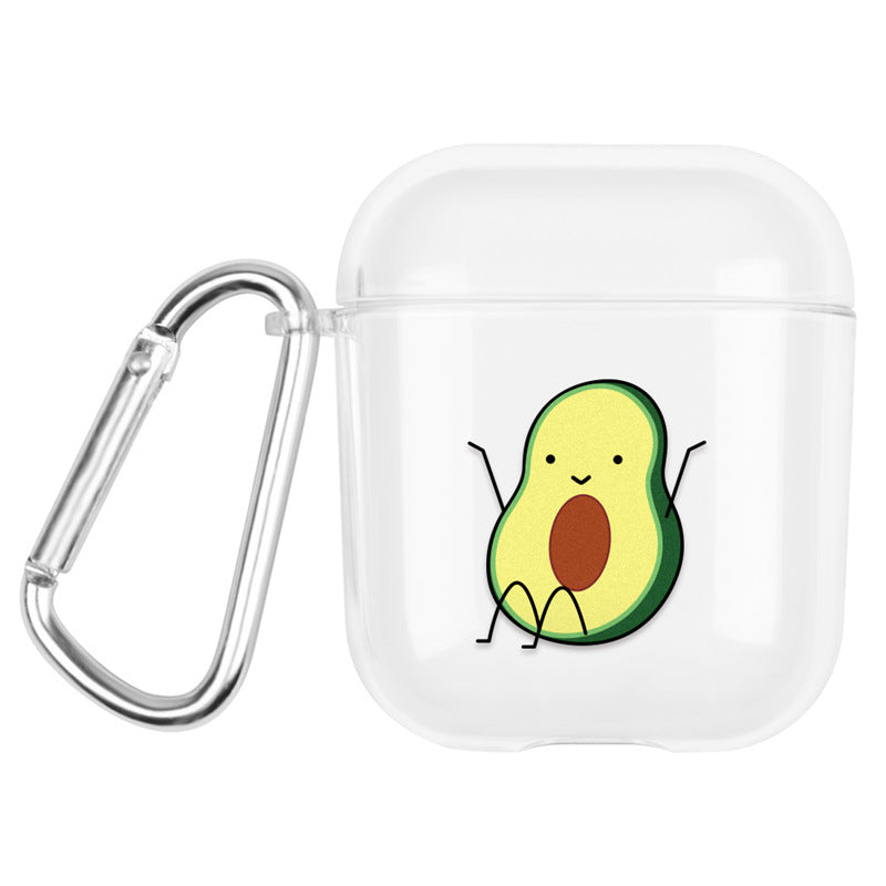 Compatible with Apple, AirPods Protective Case PC Avocado Earphone Box