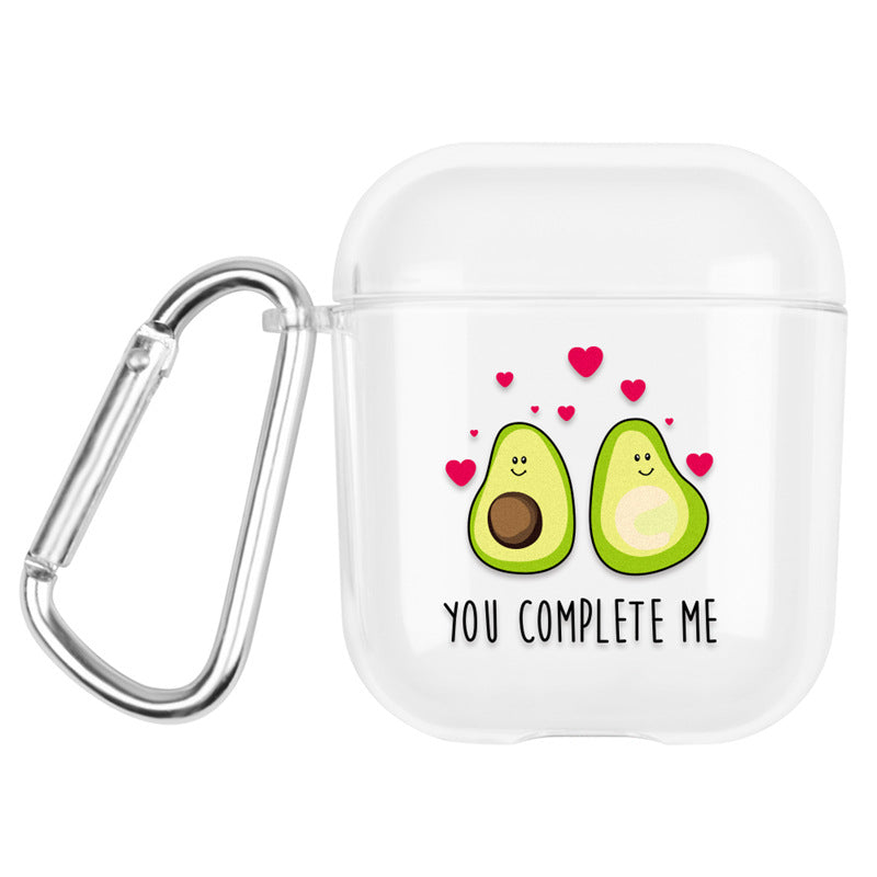 Compatible with Apple, AirPods Protective Case PC Avocado Earphone Box