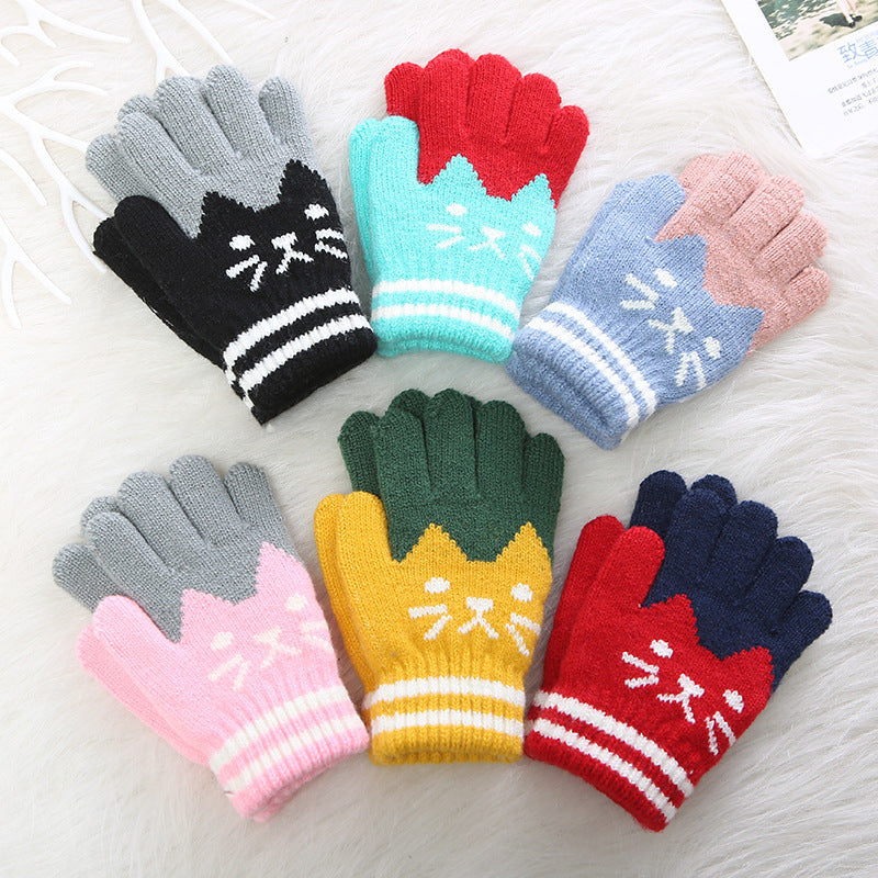 Gants pour enfant con motivo chat
