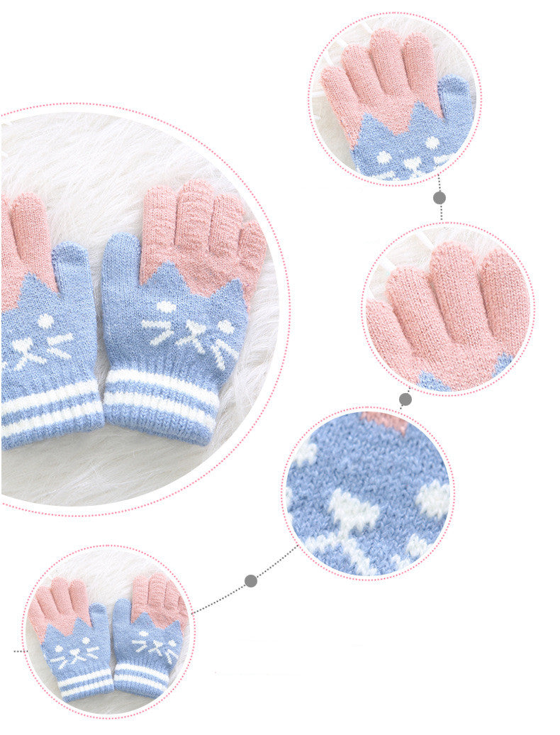 Gants pour enfant con motivo chat