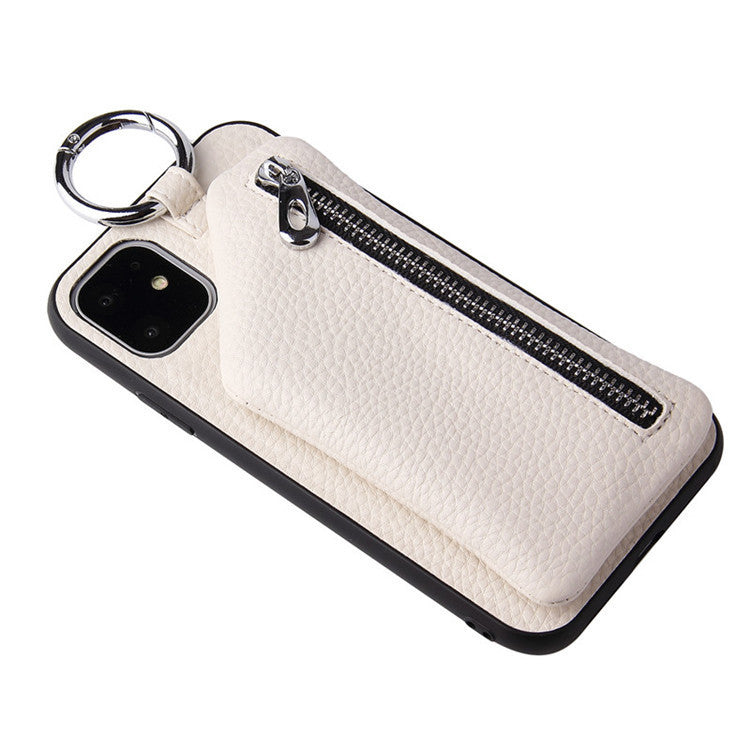 Compatible con Apple, Funda de cuero sintético con cordón para monedero, para iPhone XR, X, XS, 12, PRO, 11, PRO MAX, 7, 8 PLUS, SE, con correa para el cuello.
