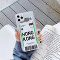 Estuche para teléfono con boleto