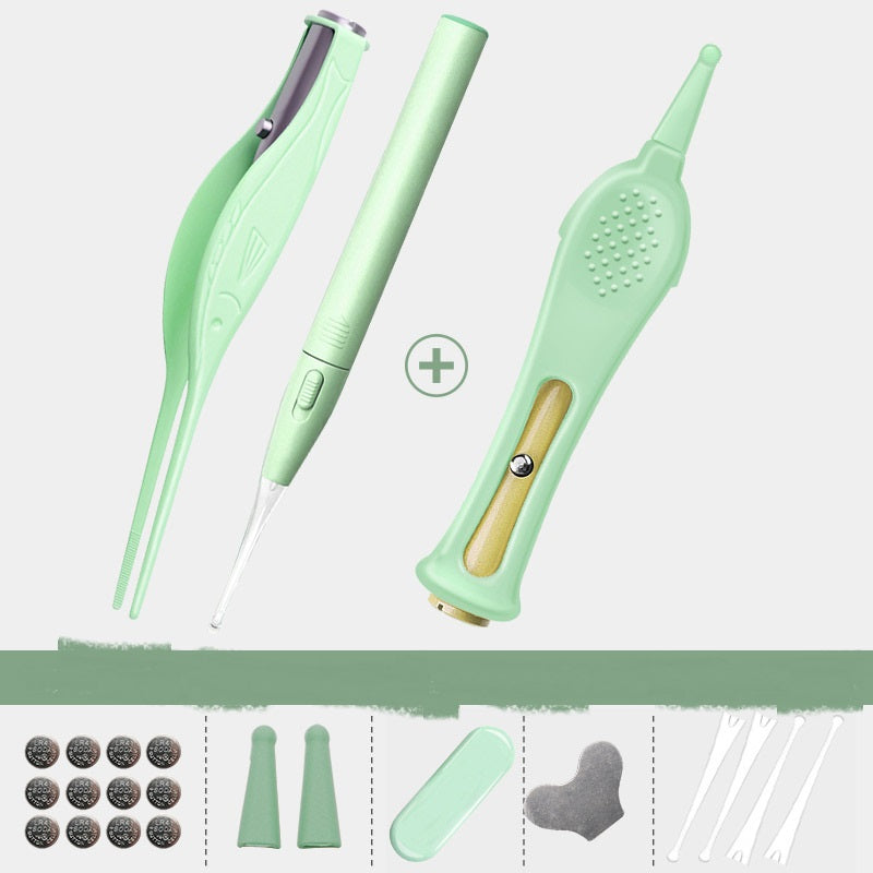 Pinza nasal para bebé con luz, dispositivo para excavar la nariz, aspirador nasal, pinzas de seguridad luminosas