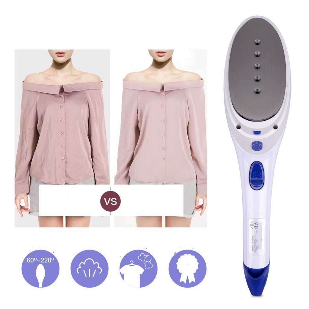 Planchadora de ropa portátil, pequeña, para uso doméstico, con cepillo de vapor, para viajes