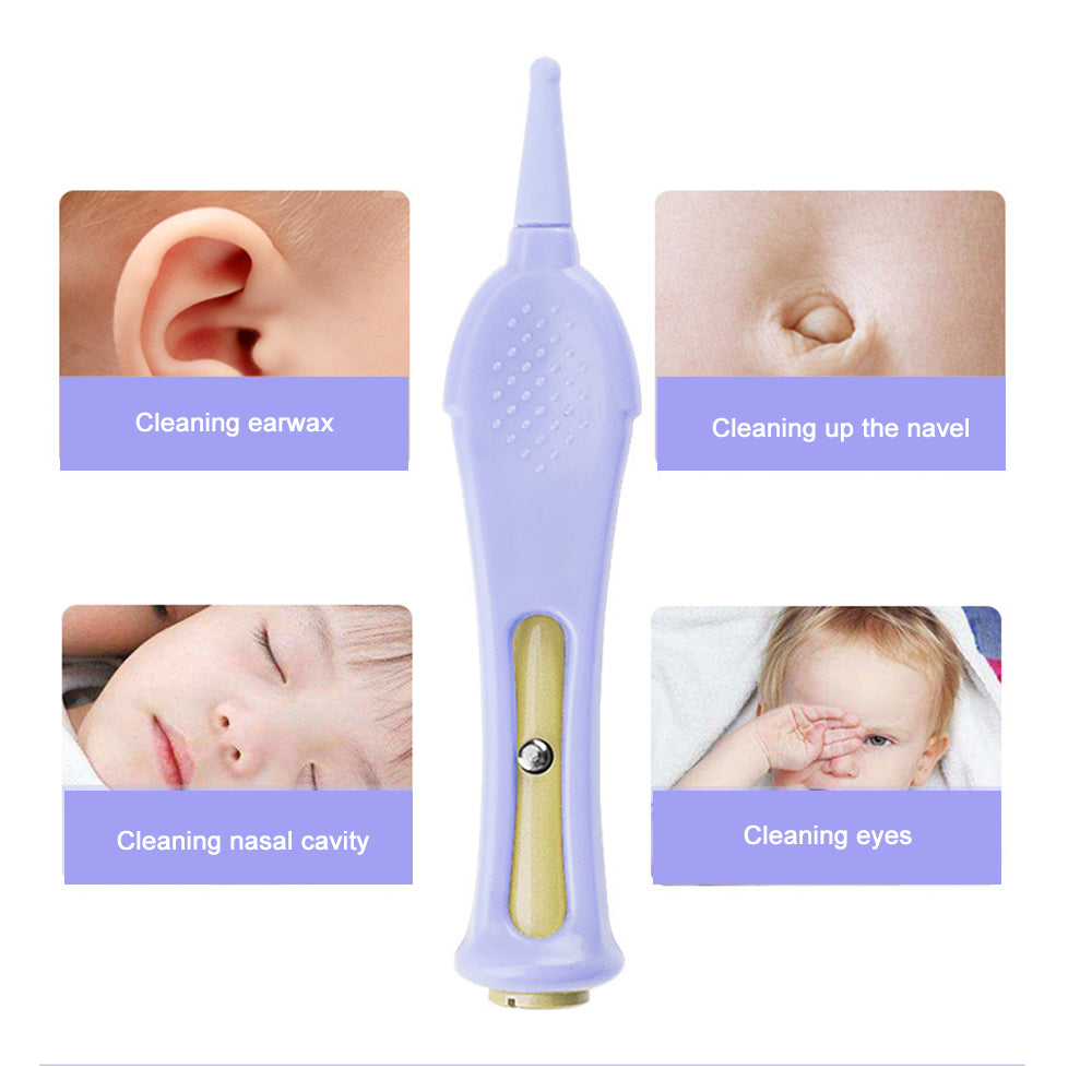 Pinza nasal para bebé con luz, dispositivo para excavar la nariz, aspirador nasal, pinzas de seguridad luminosas