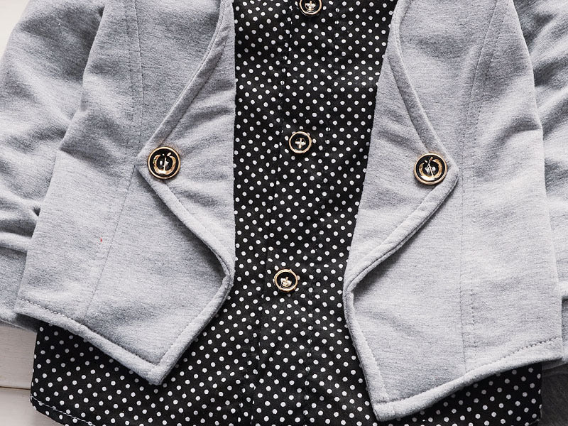 Nuevo diseño de traje informal para niños pequeños, conjunto de ropa para niños, traje estampado, conjunto de ropa para niños pequeños